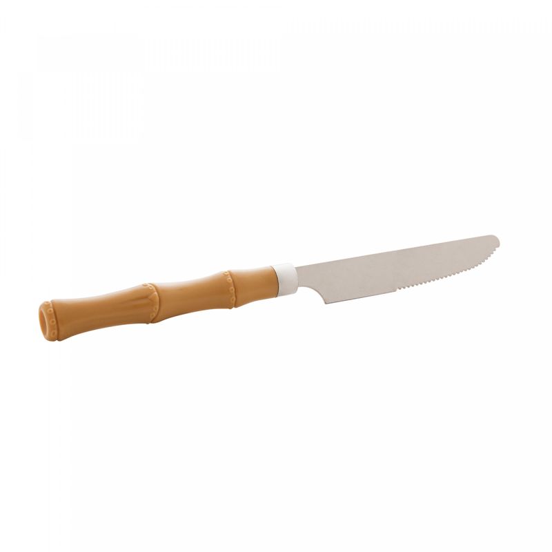 Conjunto-6-Facas-de-Sobremesa-de-Aco-Inox-com-Cabo-de-Plastico-Bambu-Basic-20cm-Lyor