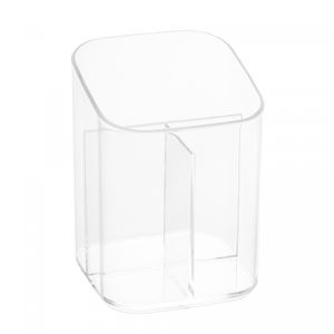 Porta Maquiagem de Acrílico 8,3cm x 8,3cm x 11,4cm- Lyor