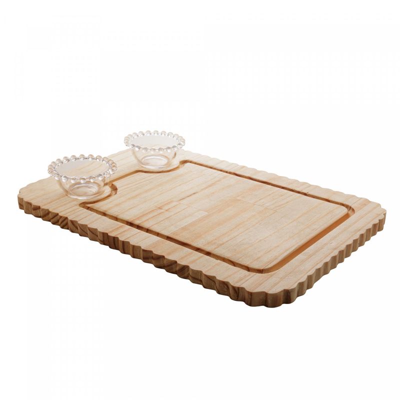 Tabua-de-Madeira-Com-2-Bowls-em-Cristal-Pinus-40cm-x-27cm-x-6cm-Woodart