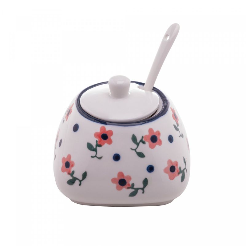 Pote-de-Ceramica-com-Colher-Vintage-Flores-10cm-x-8cm-Wolff