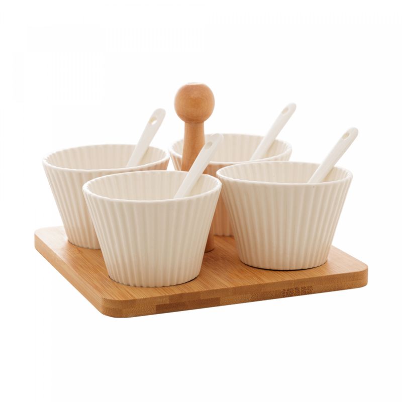 Conjunto-4-Molheiras-com-Suporte-de-Bambu-e-Colher-Branco-16cm-x-16cm-x-13cm-Wolff