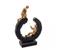 Figura Decorativa de Resina Conexão 21cm x 7cm x 31cm - Wolff