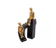 Figura Decorativa de Resina Diálogo 16,5cm x 12,5cm x 23cm - Wolff