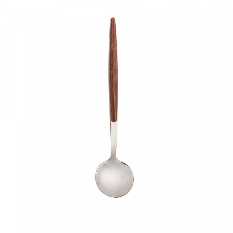 Conjunto-6-Colheres-para-Mesa-de-Aco-Inox-com-Cabo-em-Plastico-Bambu-Dourado-20cm-Lyor
