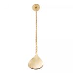 Colher-Bailarina-de-Aco-Inox-Tress-Dourado-26cm-Lyor
