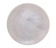 Prato para Sobremesa de Vidro Opalino Diwali Granit Mármore 19cm - Lyor