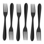 Conjunto-6-Garfos-para-Mesa-de-Aco-Inox-Gastro-Preto-19cm-Lyor