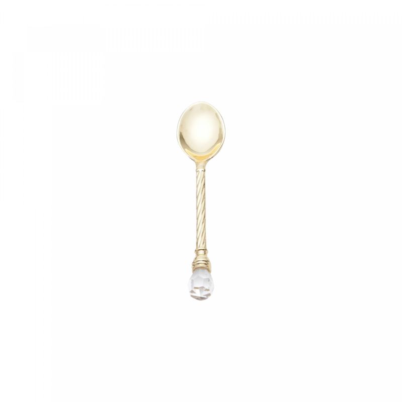 Conjunto-6-Colheres-de-Cafe-de-Zamac-Crystal-Dourada11cm-Lyor