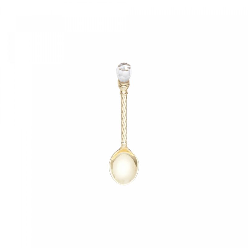 Conjunto-6-Colheres-de-Cafe-de-Zamac-Crystal-Dourada11cm-Lyor