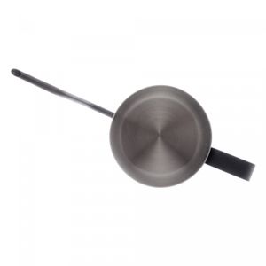 Leiteira de Aço Inox Bico de Pato Preta 600ml - Lyor