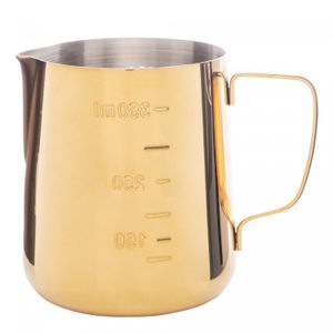 Leiteira de Aço Inox Dourada 350ml - Lyor
