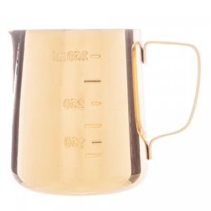 Leiteira de Aço Inox Dourada 350ml - Lyor