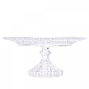 Prato para Bolo de Cristal Renaissance 18,5cm x 9,5cm - Lyor