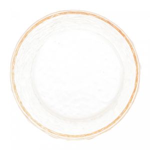 Copo para Whisky de Cristal Martelado Petra Âmbar Metalizado 340ml - Lyor