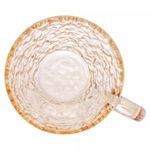Xicara-de-Cristal-Martelado-para-Cafe-com-Pires-Petra-Ambar-70ml-Lyor
