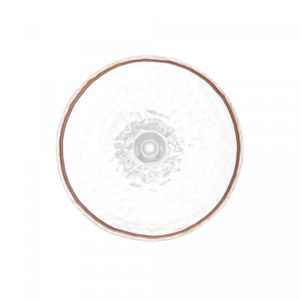 Conjunto 2 Taças de Cristal Coupe Martelado com Fio de Ouro Petra - Lyor
