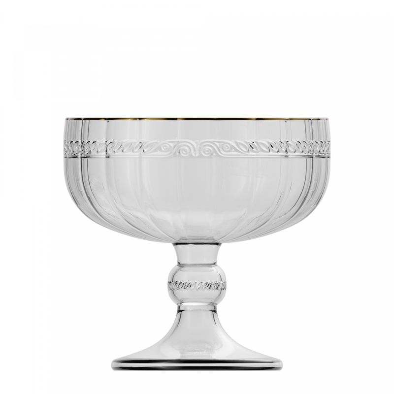 Taca-para-Sobremesa-de-Cristal-Ecologico-com-Fio-de-Ouro-Imperial-200ml-Lyor