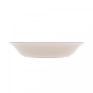 Prato Fundo de Vidro Opalino Carine White 21cm - Lyor