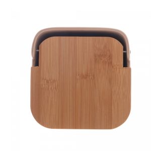 Saleiro de Cerâmica com Tampa de Bambu Areia 11,5cm x 12,5cm - Wolff