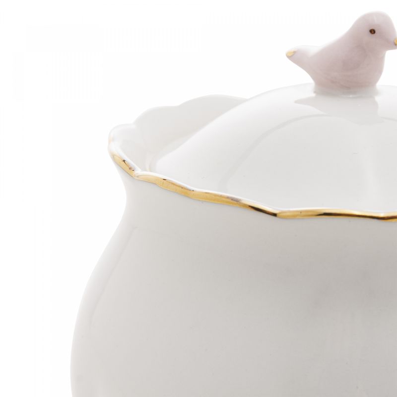 Acucareiro-de-Porcelana-Birds-Branco-300ml-Wolff