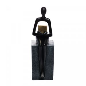 Figura Decorativa de Resina Educação 8,5cm x 9,5cm x 28cm - Wolff