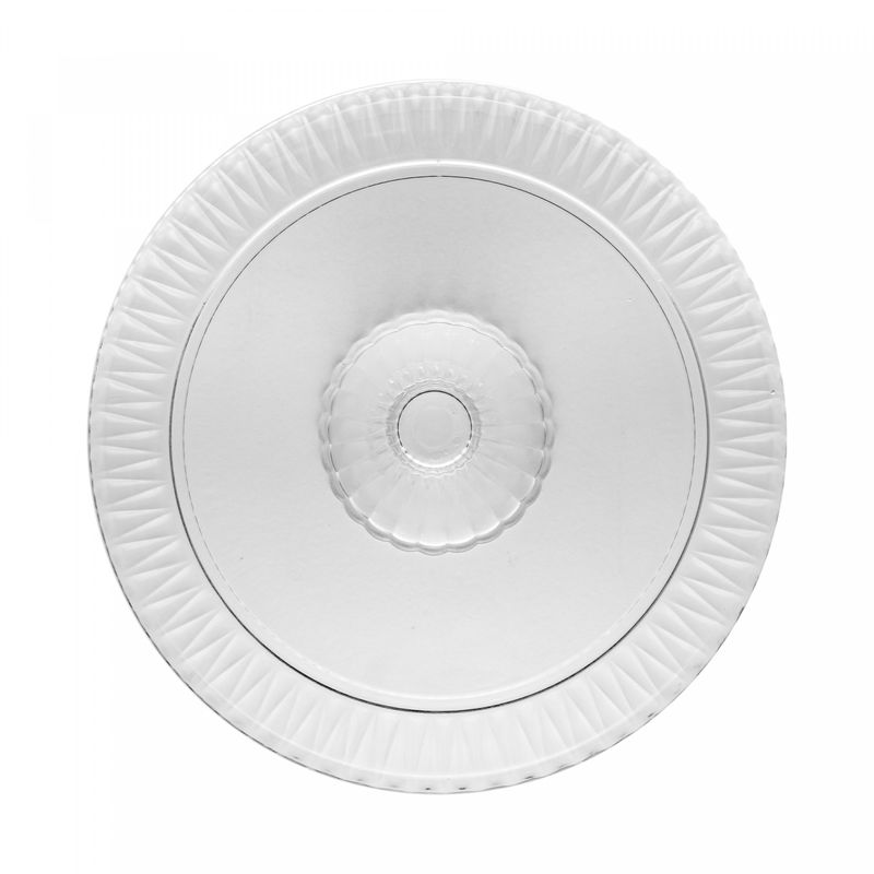 Prato-para-Bolo-de-Cristal-com-Pe-Radial-32cm-x-32cm-x-10cm-Lyor