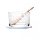 Conjunto-6-Pecas-Petisqueiras-de-Vidro-com-Colher-e-Bandeja-de-Bambu-e-Tabua-Terrazo-32x225cm-Lyor