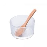 Conjunto-6-Pecas-Petisqueiras-de-Vidro-com-Colher-e-Bandeja-de-Bambu-e-Tabua-Terrazo-32x225cm-Lyor