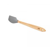 Conjunto 4 Utensílios de Silicone com Cabo em Bambu Cinza - Lyor