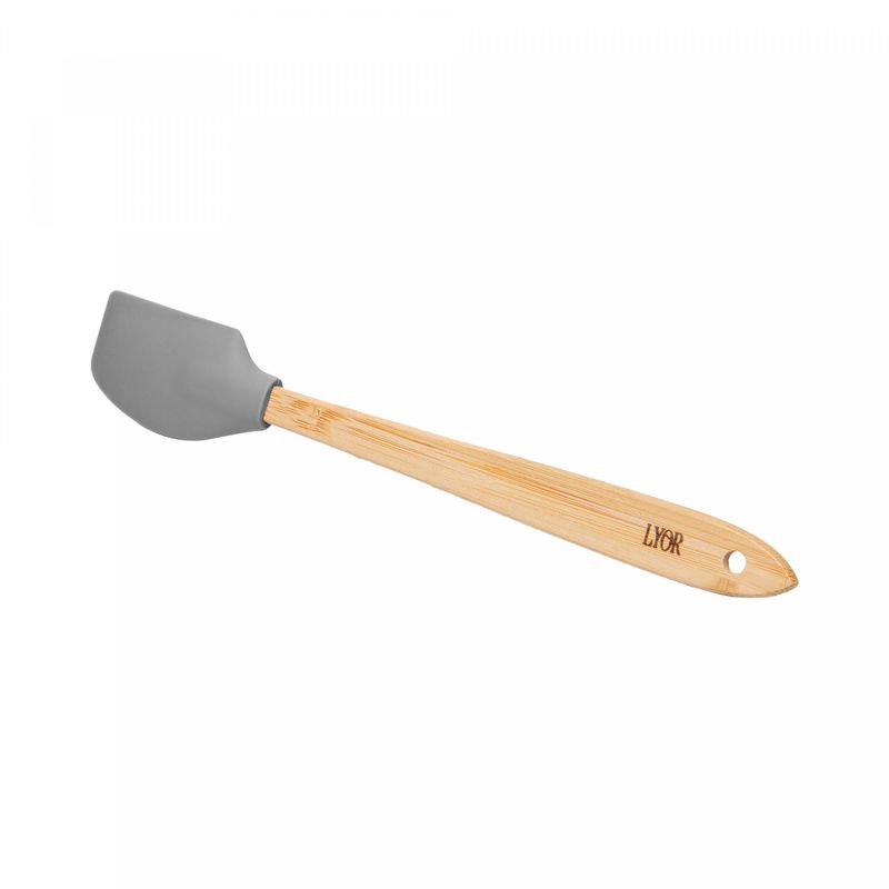 Conjunto-4-Utensilios-de-Silicone-com-Cabo-em-Bambu-Cinza-Lyor