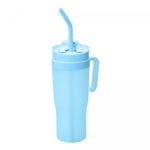 Conjunto-1-Caneca-com-2-Garrafas-Squeeze-de-Plastico-Azul-Lyor