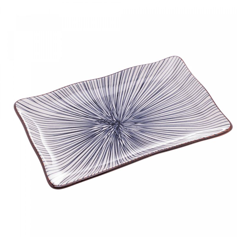 Conjunto-2-Pratos-Retangulares-de-Porcelana-para-Sushi-Koji-115cm-x-195cm-x-25cm-Wolff