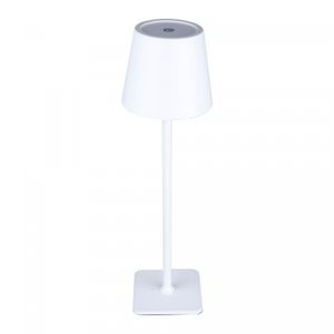 Luminária de Mesa Led 3 Tons Usb Elegance 9,5cm x 9,5cm x 38cm Branca Metal - Lyor
