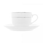Conjunto-6-Xicaras-de-Cha-de-Porcelana-com-Pires-e-Borda-Prateada-Monaco-Branco-220ml-Wolff