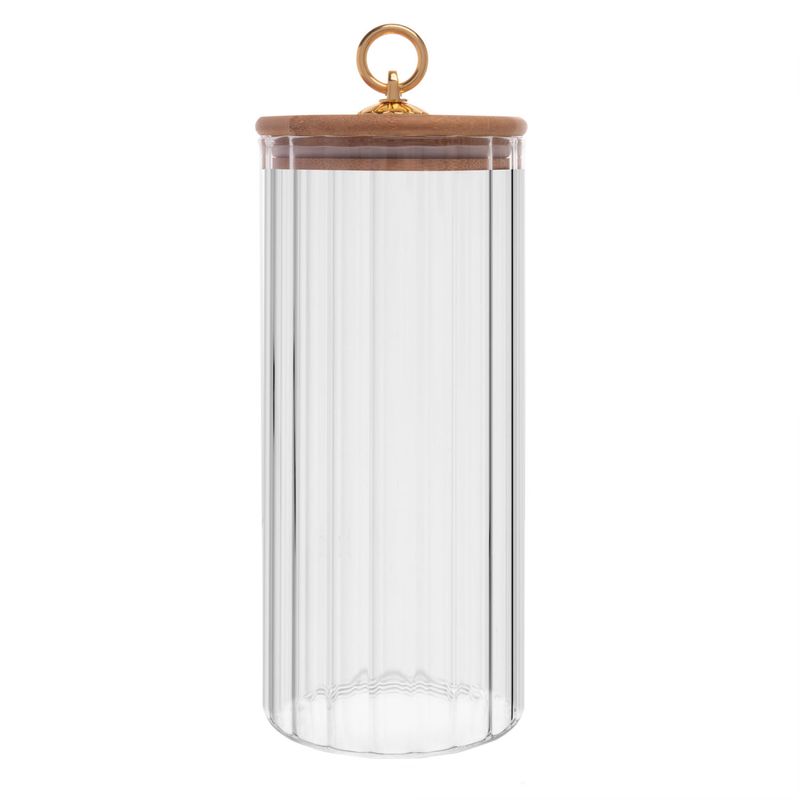 Porta-Mantimento-de-Vidro-Borossilicato-com-Tampa-de-Bambu-Classic-1150L-Wolff