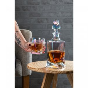 Garrafa para Whisky de Cristal Tortile 750ml - Wolff