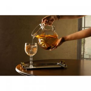 Conjunto 6 Taças de Acrílico Palm Gold 500ml - Wolff