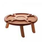 Petisqueira-de-Madeira-com-Suporte-para-Taca-Liptus-37cm-x-16cm-Woodart