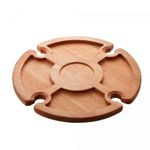 Petisqueira-de-Madeira-com-Suporte-para-Taca-Liptus-37cm-x-16cm-Woodart