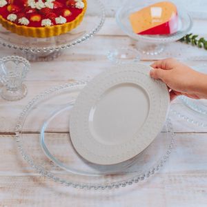 Sousplat de Cristal Pearl 32 cm - Wolff