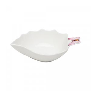 Bowl de Porcelana Borboletas 18cm x 13cm x 6cm - Wolff