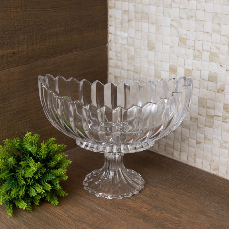 Centro-de-Mesa-com-Pe-de-Cristal-Geneva-28cm-x-15cm-x-23cm-Wolff