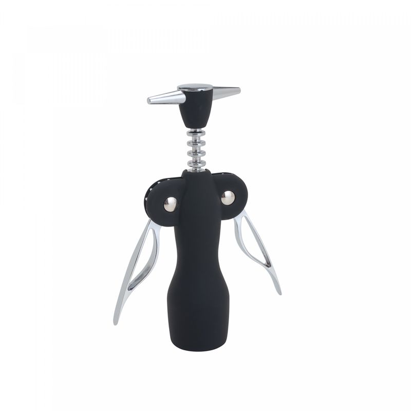 Saca-Rolhas-de-Zamac-e-Plastico-Julia-Preto-19cm-x-7cm-x-4cm-Wolff