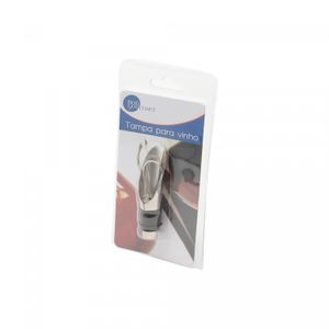 Bico Dosador para Vinho com Tampa de Aço Inox 8x2cm - Wolff