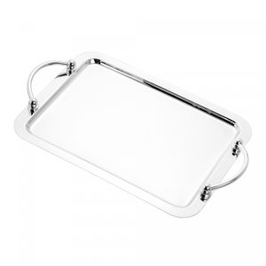 Bandeja de Aço Inox com Alça Balls 27cm x 19cm - Wolff