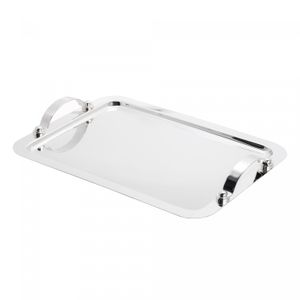Bandeja de Aço Inox com Alça Manhattan 28cm x 22cm - Wolff