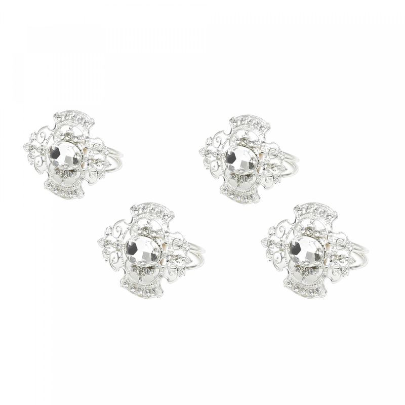 Conjunto-4-Aneis-para-Guardanapo-de-Ferro-Niquelado-Diamond-Stone-Wolff
