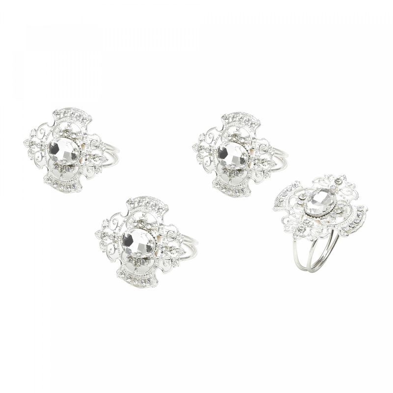 Conjunto-4-Aneis-para-Guardanapo-de-Ferro-Niquelado-Diamond-Stone-Wolff