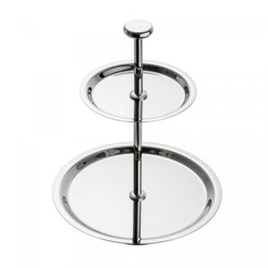 Prato Duplo para Doces de Aço Inox Elegance 12,5cm/19cm - Wolff