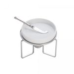 Rechaud-para-Queijo-Brie-de-Prata-e-Ceramica-com-Faca-17cm-x-14cm-Wolff